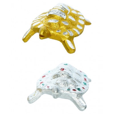 eCraftIndia Gold Mix Metal Figurines - Pack of 2