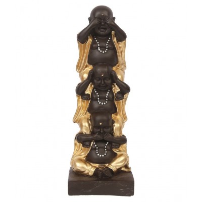 eCraftIndia Gold Polyresin Figurines - Pack of 1