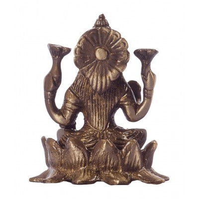 eCraftIndia Golden Goddess Laxmi on Lotus