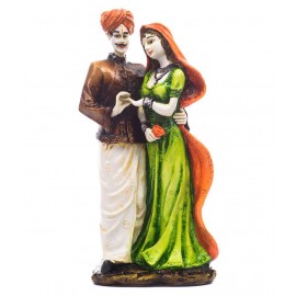 eCraftIndia Green Polyresin Figurines - Pack of 1