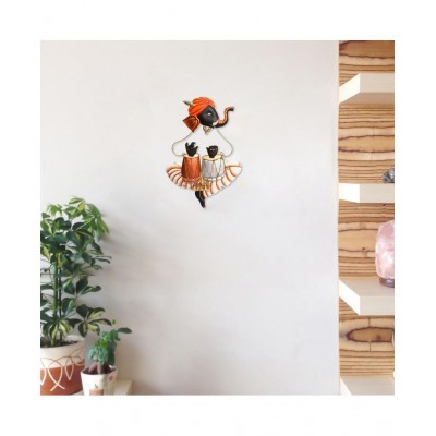 eCraftIndia Orange Iron Figurines - Pack of 1