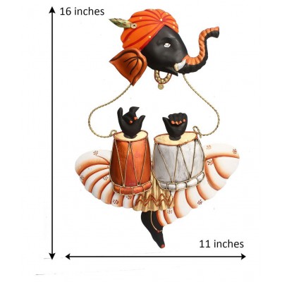 eCraftIndia Orange Iron Figurines - Pack of 1