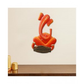 eCraftIndia Orange Iron Figurines - Pack of 1