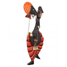 eCraftIndia Orange Iron Figurines - Pack of 1