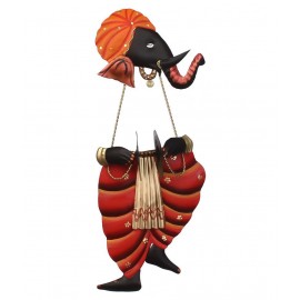 eCraftIndia Orange Iron Figurines - Pack of 1