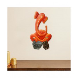 eCraftIndia Orange Iron Figurines - Pack of 1