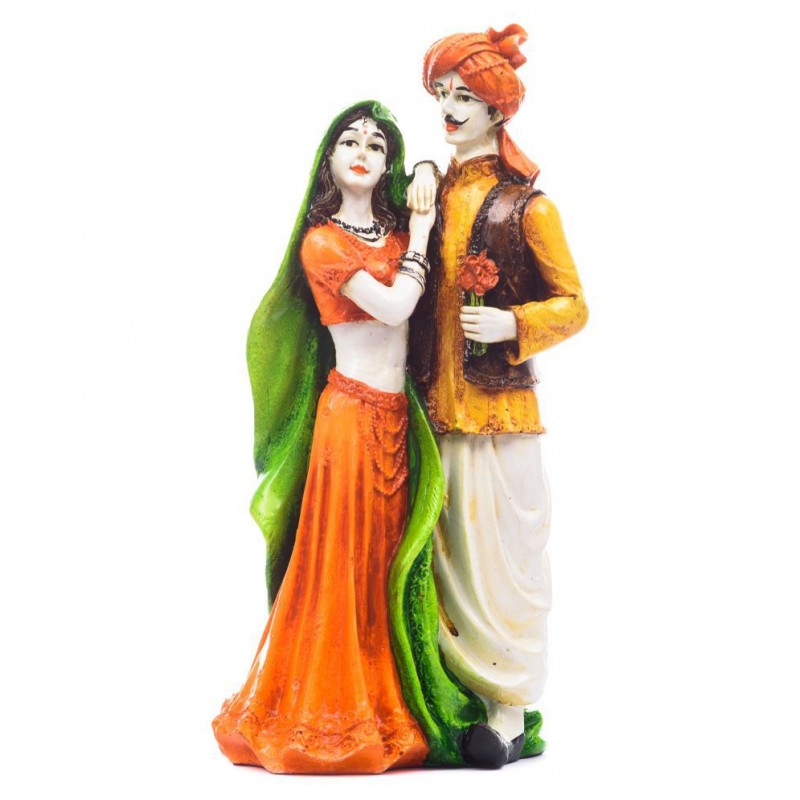 eCraftIndia Orange Polyresin Figurines - Pack of 1