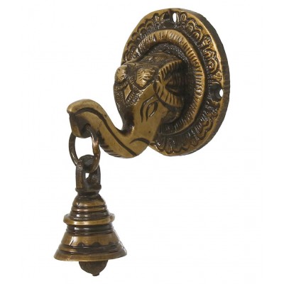 eCraftIndia Showpiece Brass Ganesha Idol 6 x 7 cms Pack of 1