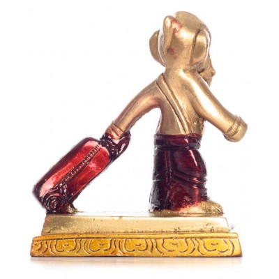 eCraftIndia Showpiece Brass Ganesha Idol 8 x 5 cms Pack of 1