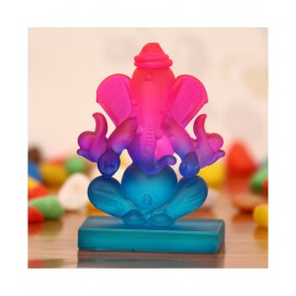 eCraftIndia Showpiece Crystal Ganesha Idol 6 x 4 cms Pack of 1