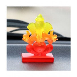 eCraftIndia Showpiece Crystal Ganesha Idol 6 x 4 cms Pack of 1