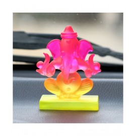 eCraftIndia Showpiece Crystal Ganesha Idol 6 x 4 cms Pack of 1