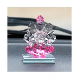 eCraftIndia Showpiece Crystal Ganesha Idol 6 x 4 cms Pack of 1