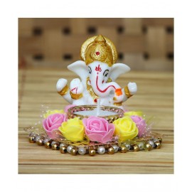 eCraftIndia Showpiece Resin Ganesha Idol 10 x 10 cms Pack of 1