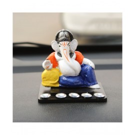 eCraftIndia Showpiece Resin Ganesha Idol 10 x 10 cms Pack of 1