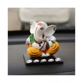 eCraftIndia Showpiece Resin Ganesha Idol 10 x 10 cms Pack of 1