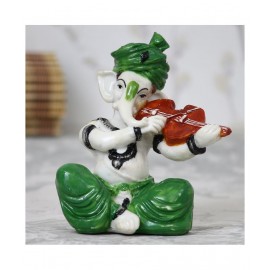 eCraftIndia Showpiece Resin Ganesha Idol 10 x 6 cms Pack of 1