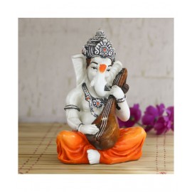 eCraftIndia Showpiece Resin Ganesha Idol 11 x 11 cms Pack of 1