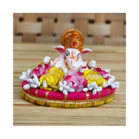 eCraftIndia Showpiece Resin Ganesha Idol 11 x 11 cms Pack of 1