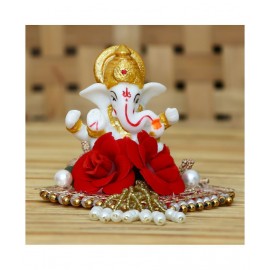 eCraftIndia Showpiece Resin Ganesha Idol 11 x 13 cms Pack of 1