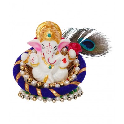 eCraftIndia Showpiece Resin Ganesha Idol 11 x 7 cms Pack of 1