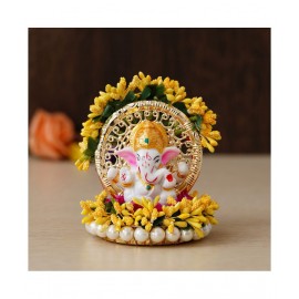 eCraftIndia Showpiece Resin Ganesha Idol 11 x 9 cms Pack of 1