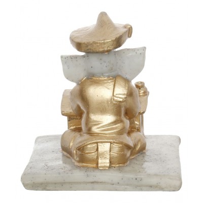 eCraftIndia Showpiece Resin Ganesha Idol 12 x 10 cms Pack of 1