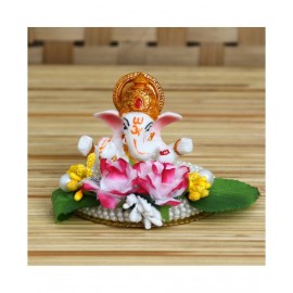 eCraftIndia Showpiece Resin Ganesha Idol 12 x 9 cms Pack of 1