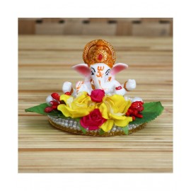 eCraftIndia Showpiece Resin Ganesha Idol 12 x 9 cms Pack of 1