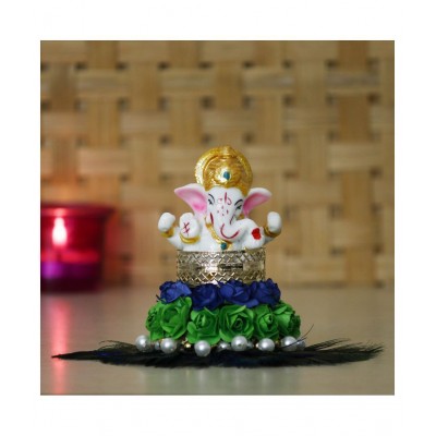 eCraftIndia Showpiece Resin Ganesha Idol 15 x 10 cms Pack of 1