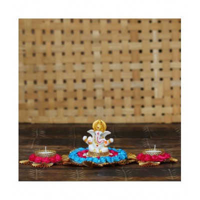 eCraftIndia Showpiece Resin Ganesha Idol 15 x 30 cms Pack of 1