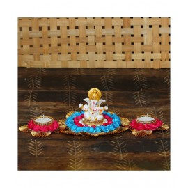 eCraftIndia Showpiece Resin Ganesha Idol 15 x 30 cms Pack of 1