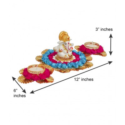 eCraftIndia Showpiece Resin Ganesha Idol 15 x 30 cms Pack of 1