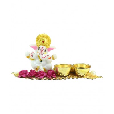 eCraftIndia Showpiece Resin Ganesha Idol 16 x 5 cms Pack of 1