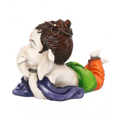 eCraftIndia Showpiece Resin Ganesha Idol 21 x 10 cms Pack of 1