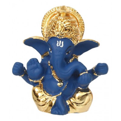 eCraftIndia Showpiece Resin Ganesha Idol 3 x 5 cms Pack of 1