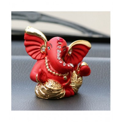 eCraftIndia Showpiece Resin Ganesha Idol 5 x 4 cms Pack of 1