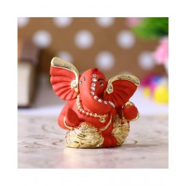 eCraftIndia Showpiece Resin Ganesha Idol 5 x 4 cms Pack of 1