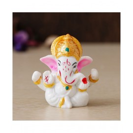 eCraftIndia Showpiece Resin Ganesha Idol 6 x 3 cms Pack of 1