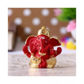 eCraftIndia Showpiece Resin Ganesha Idol 6 x 3 cms Pack of 1