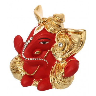 eCraftIndia Showpiece Resin Ganesha Idol 7 x 4 cms Pack of 1