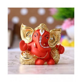 eCraftIndia Showpiece Resin Ganesha Idol 7 x 4 cms Pack of 1