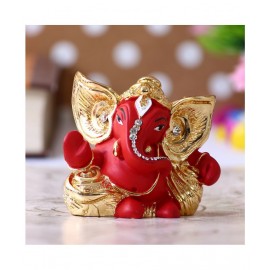 eCraftIndia Showpiece Resin Ganesha Idol 7 x 4 cms Pack of 1