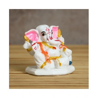 eCraftIndia Showpiece Resin Ganesha Idol 7 x 5 cms Pack of 1