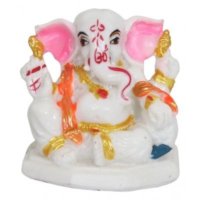 eCraftIndia Showpiece Resin Ganesha Idol 7 x 5 cms Pack of 1