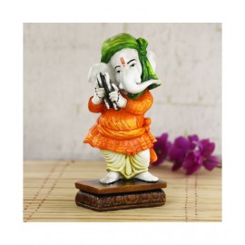 eCraftIndia Showpiece Resin Ganesha Idol 7 x 7 cms Pack of 1