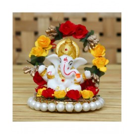 eCraftIndia Showpiece Resin Ganesha Idol 8 x 10 cms Pack of 1