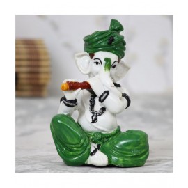 eCraftIndia Showpiece Resin Ganesha Idol 8 x 6 cms Pack of 1