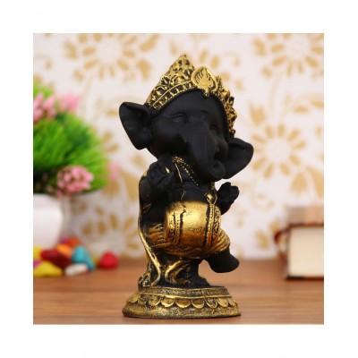 eCraftIndia Showpiece Resin Ganesha Idol 8 x 7 cms Pack of 1