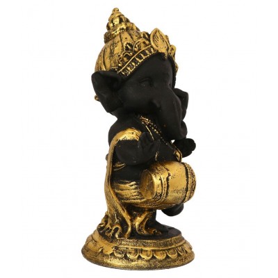 eCraftIndia Showpiece Resin Ganesha Idol 8 x 7 cms Pack of 1